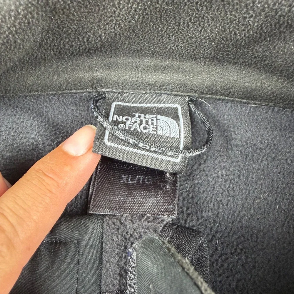 The North Face Mens Apex Softshell Jacket Black Toshiba XL Full Zip Fleece Lined